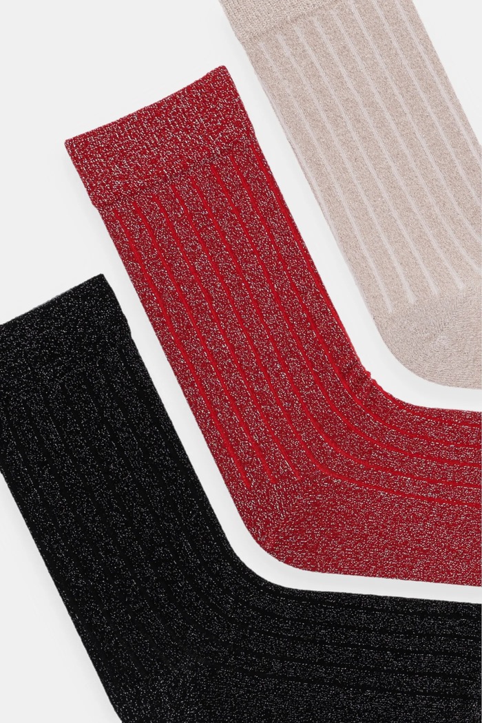United Colors of Benetton Skarpetki 3-pack 6AO31701A czarny AW24