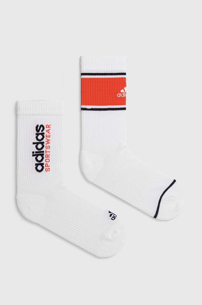 Čarape adidas 2-pack print bijela IW2919