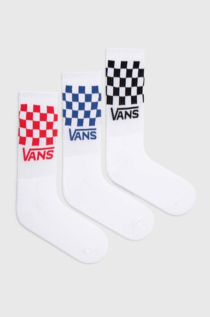 Κάλτσες Vans 3-pack ψηλές κάλτσες λευκό VN000F0WWHT1