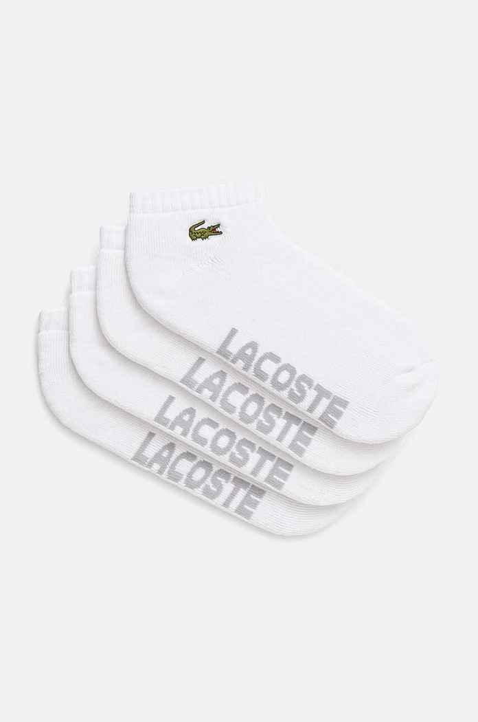 Lacoste sosete 2-pack sosete scurte alb RA2653