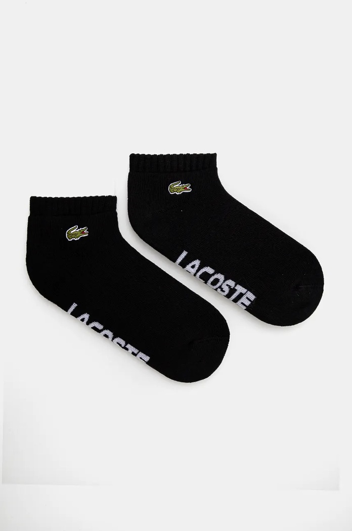 Lacoste skarpetki 2-pack skarpetki krótkie czarny RA2653