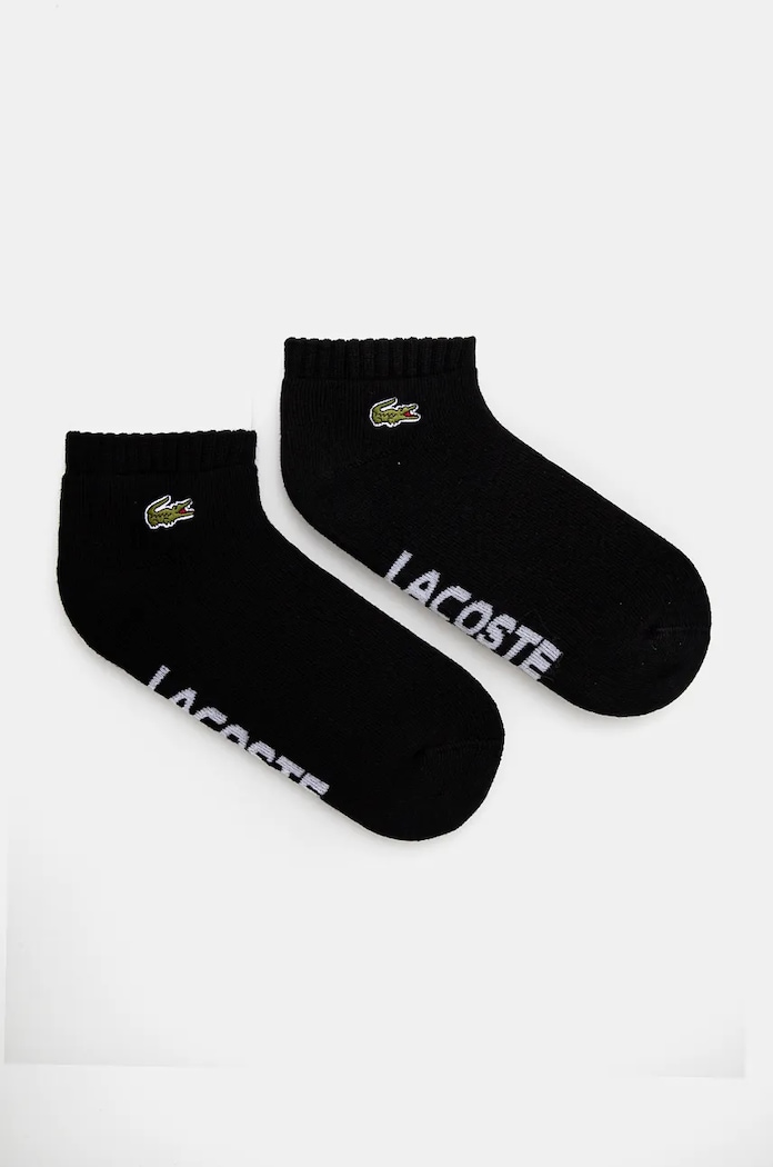 Lacoste skarpetki 2-pack skarpetki krótkie czarny RA2653