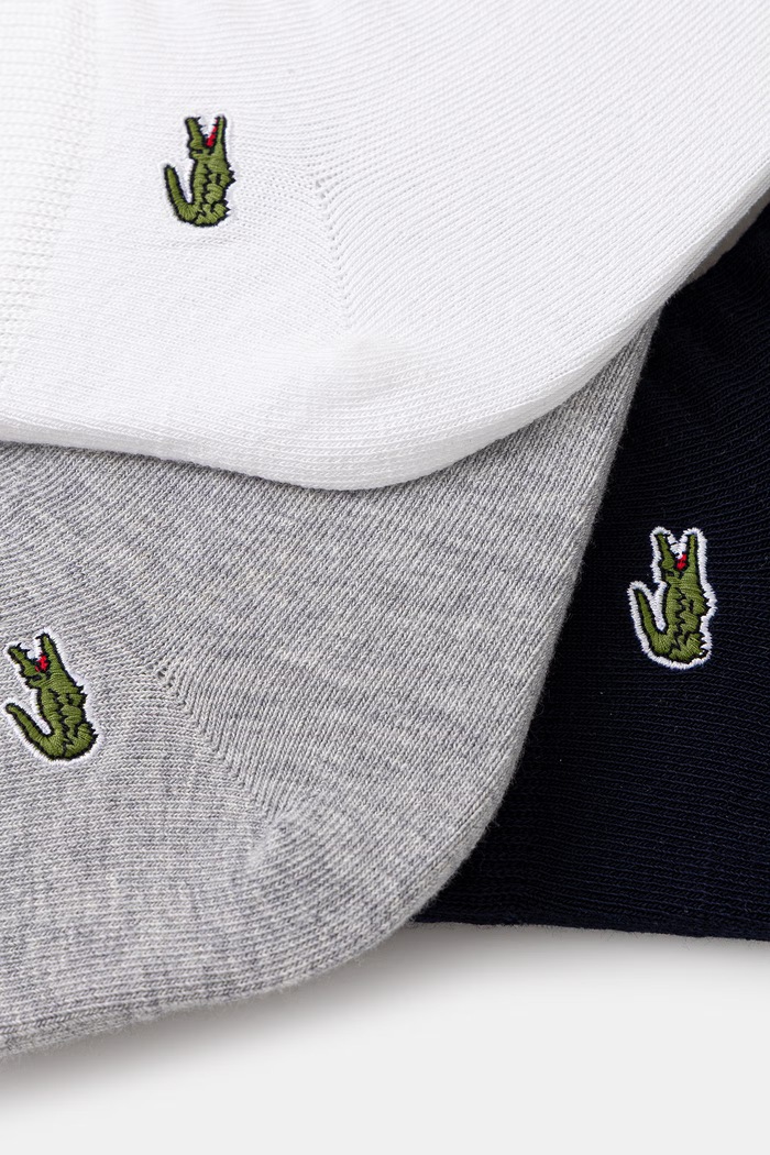 Ponožky Lacoste 3-pak RA2917 sivá SS26