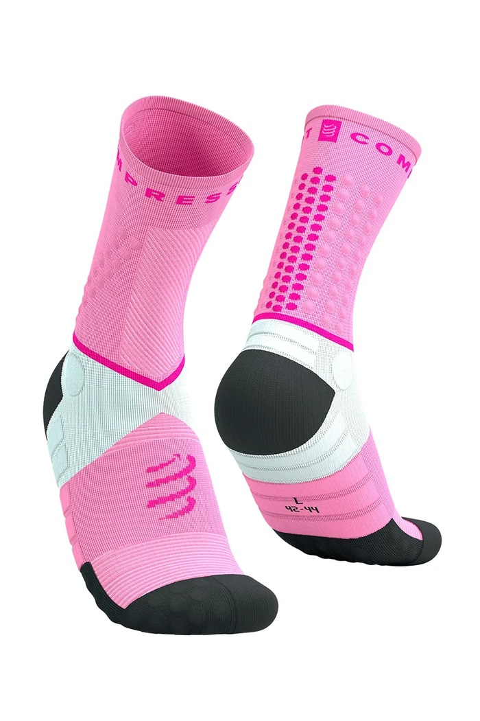 Κάλτσες Compressport Ultra Trail Socks V2.0 ροζ SQTU355