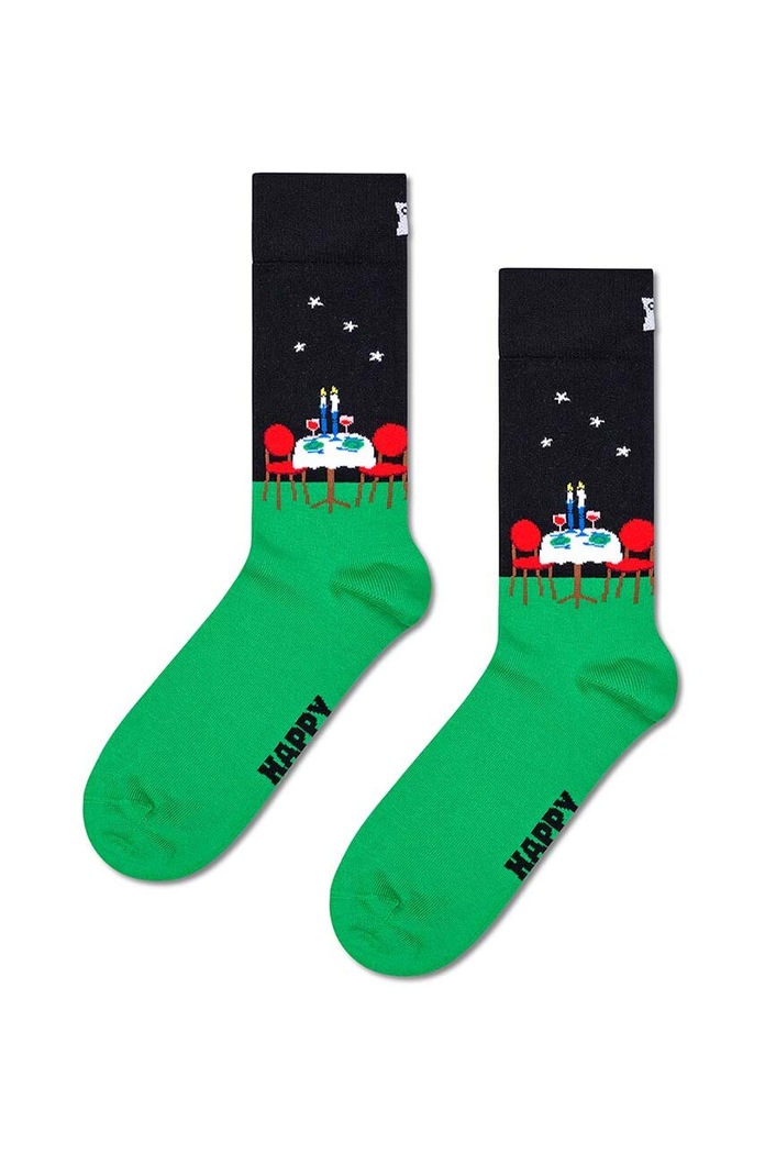 Ponožky Happy Socks Table For Two Sock dlouhé ponožky námořnická modř P001868