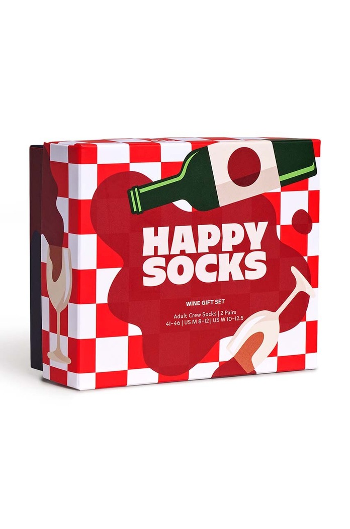 Skarpetki GIFTBOX 2-Pack Wine Gift Set 2-pack Happy Socks multicolor P001837