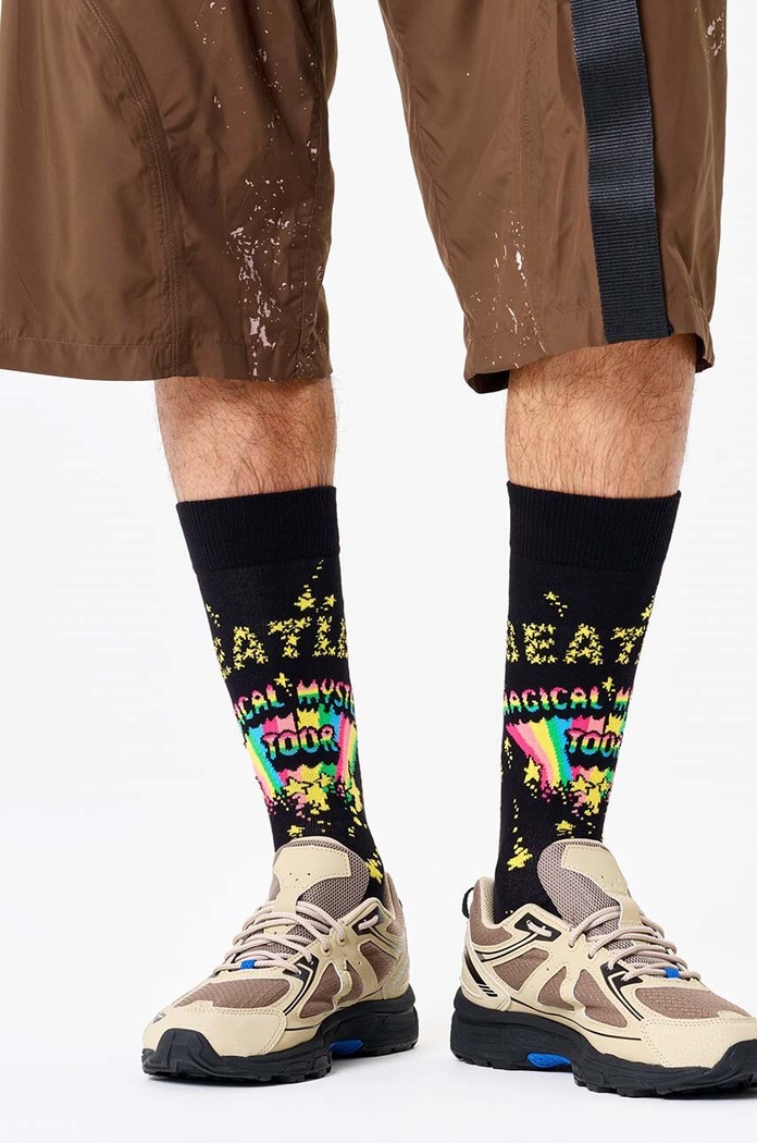 Happy Socks sosete Beatles Magical Mystery Tour BEA01.9301 negru AW24
