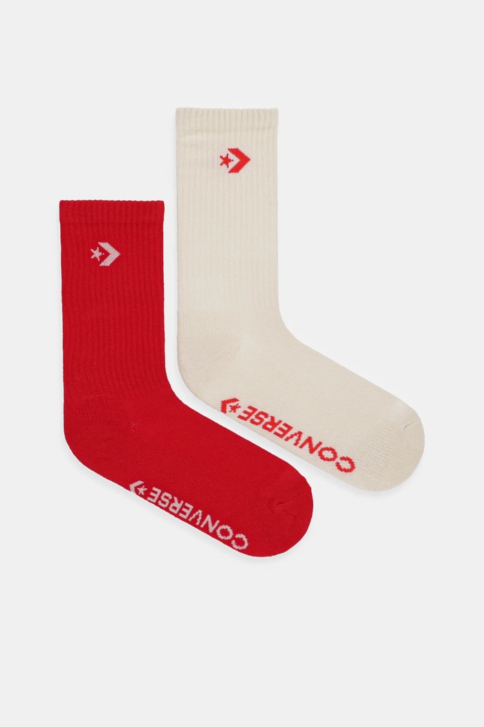 Converse sosete 2-pack sosete lungi bej E1308D.2009