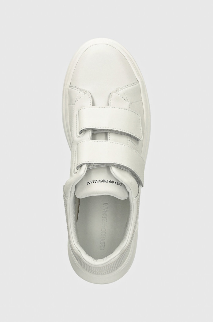 Dječje kožne tenisice Emporio Armani bijela XYX035.XCC76