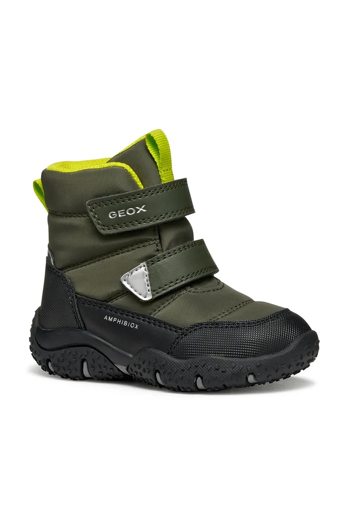Geox cizme de iarnă pentru copii BALTIC ABX sintetic verde B4620B.0FU50.24.27