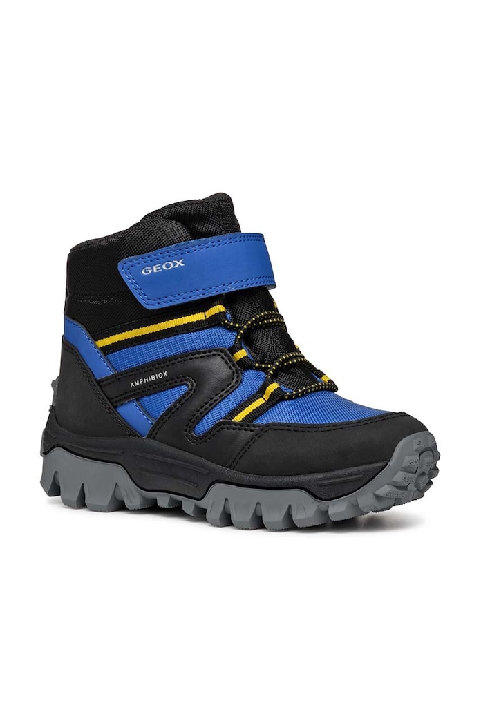 Dětské zimní boty Geox HIMALAYA ABX imitace kůže modrá J46FRD.050FU.28.35