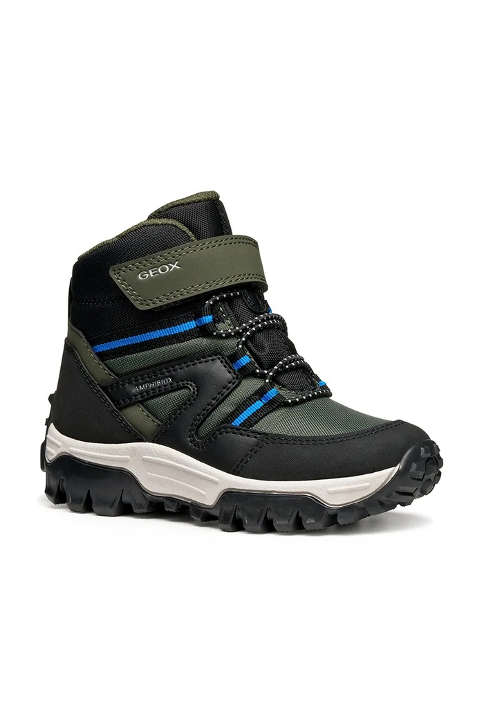Geox buty zimowe dziecięce HIMALAYA ABX imitacja skóry licowej zielony J46FRD.050FU.36.41