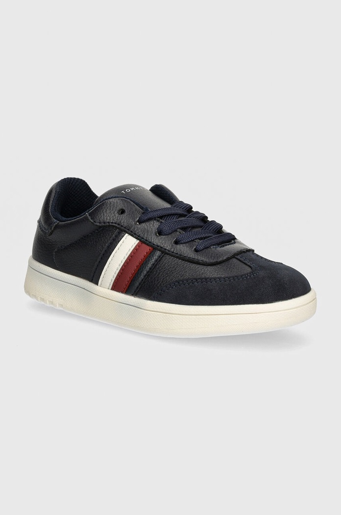 Παιδικά sneakers Tommy Hilfiger απομίμηση σουέτ σκούρο μπλε T3X9.33645.30.34