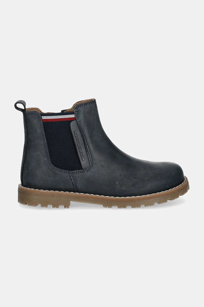 Dětské kožené zimní boty Tommy Hilfiger T1X5.33700.27.29 námořnická modř AW24