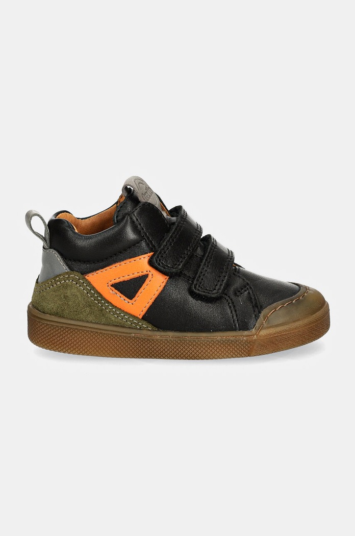 Детски половинки обувки от кожа Froddo ROSARIO HIGH-TOP G2110134.22.24 черен AW24