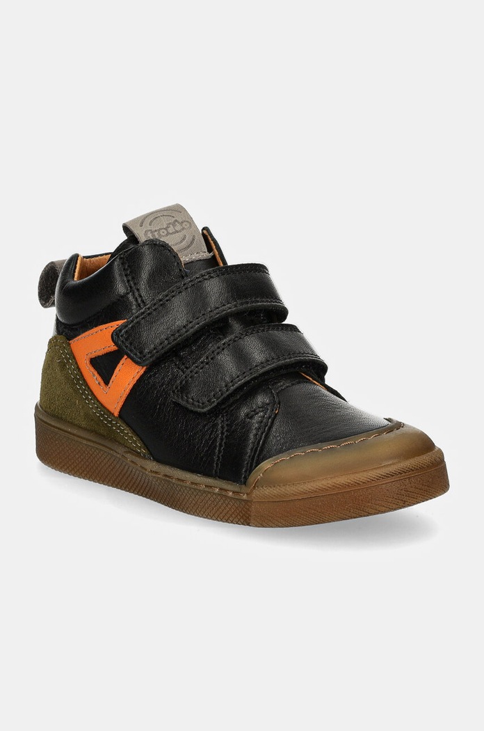 Froddo półbuty skórzane dziecięce ROSARIO HIGH-TOP skóra zamszowa czarny G2110134.25.30