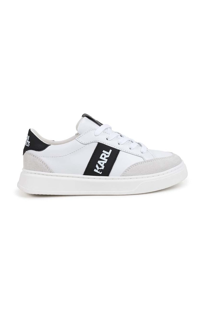 Karl Lagerfeld sneakersy skórzane dziecięce Z30314.36.39 biały AW24
