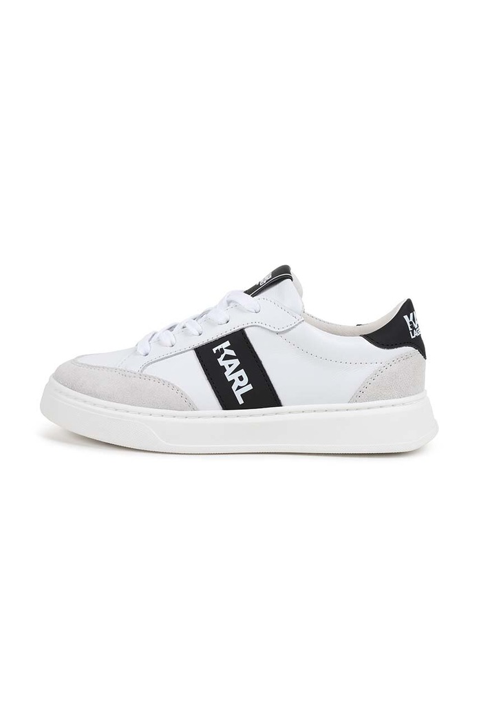 Karl Lagerfeld sneakersy skórzane dziecięce biały Z30314.36.39