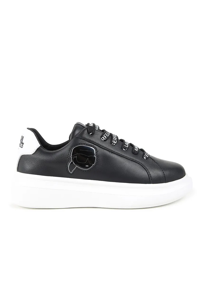 Παιδικά δερμάτινα sneakers Karl Lagerfeld Z30315.28.35 μαύρο AW24