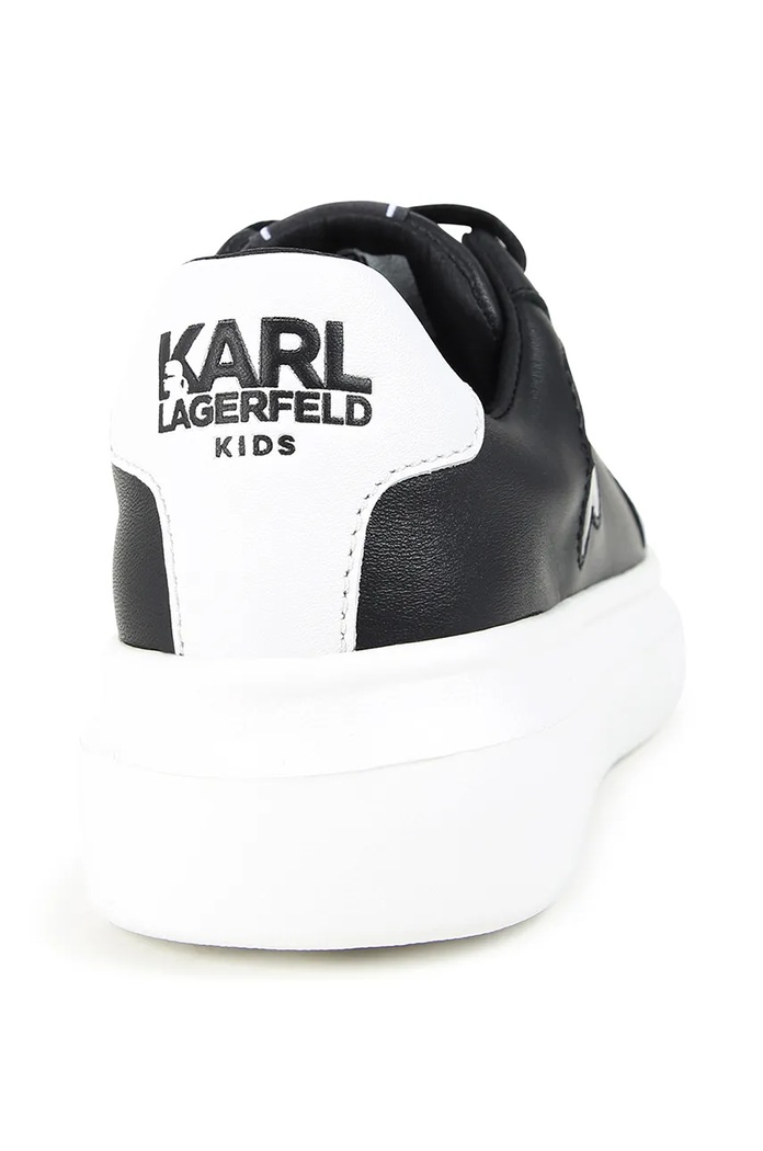 Αγορίστικα Παιδικά δερμάτινα sneakers Karl Lagerfeld Z30315.28.35 μαύρο