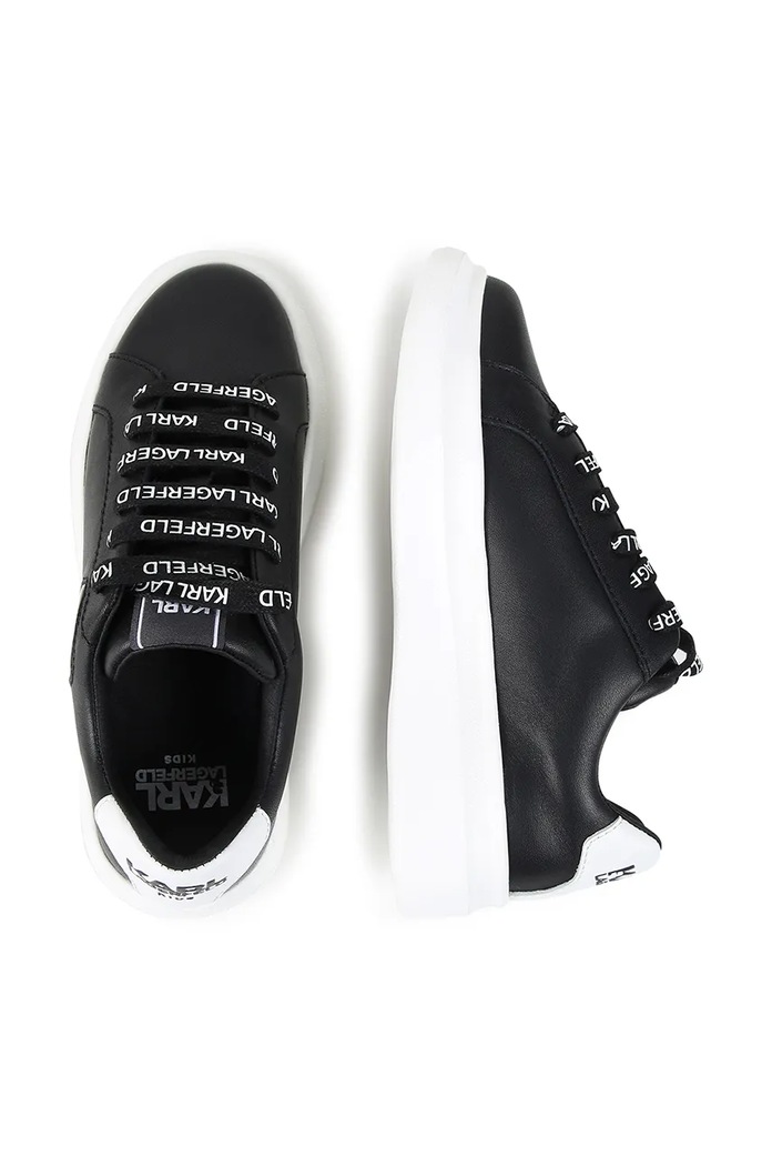 Παιδικά δερμάτινα sneakers Karl Lagerfeld Z30315.28.35 μαύρο