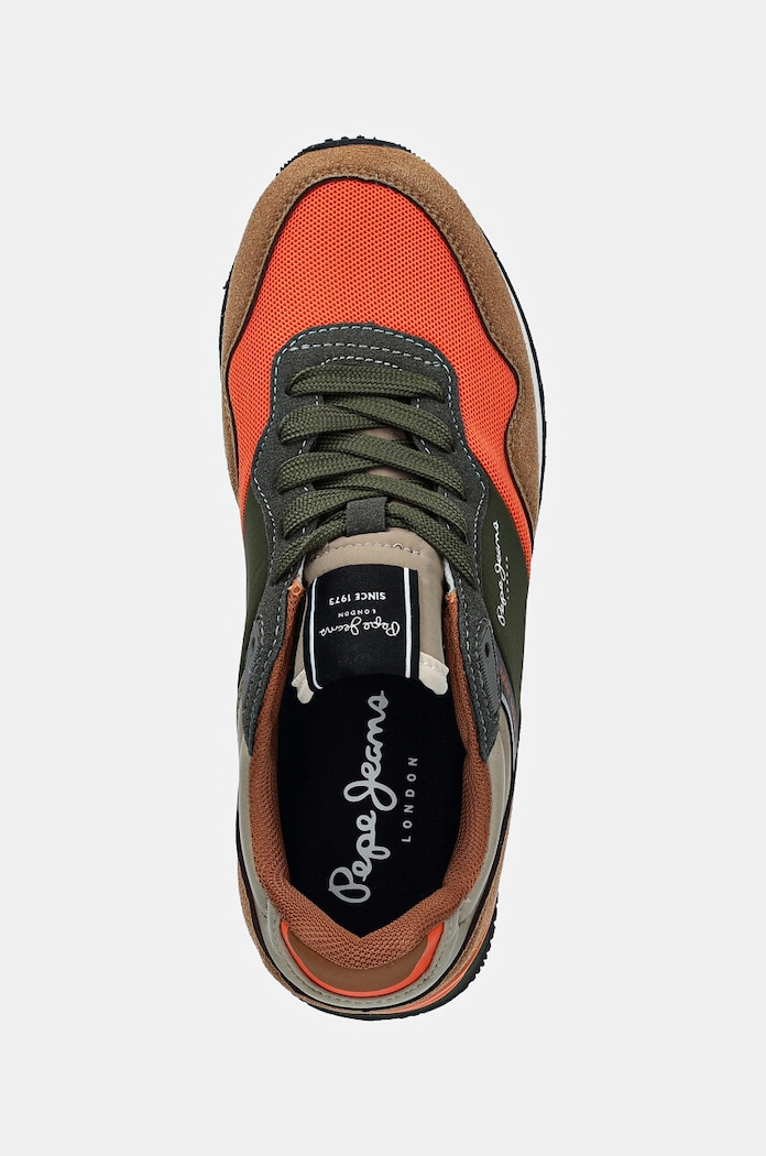 Dětské sneakers boty Pepe Jeans LONDON PARK Pepe Jeans PBS40006 oranžová