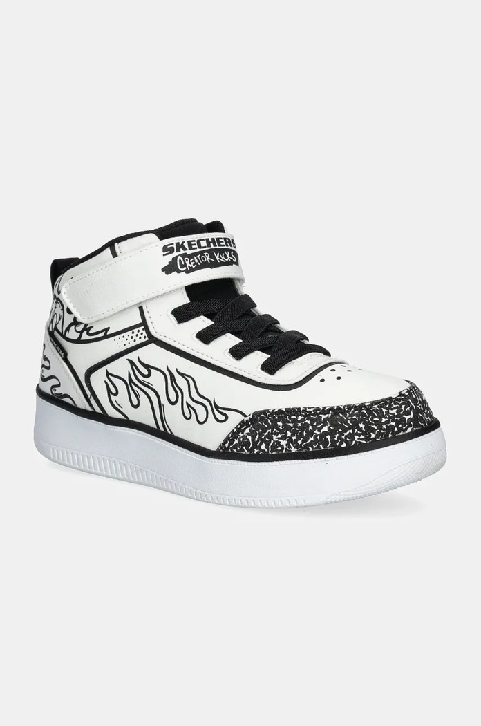 Skechers sneakers pentru copii SPORT COURT 92 jos alb 403500L
