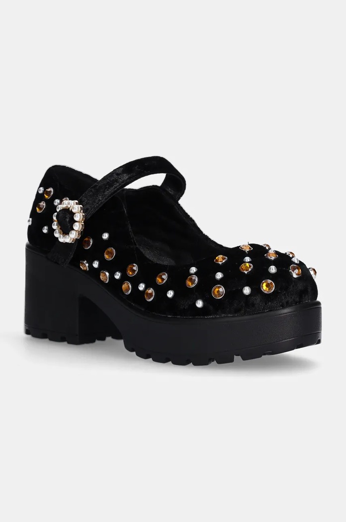 Koi Footwear czółenka słupek czarny ND124