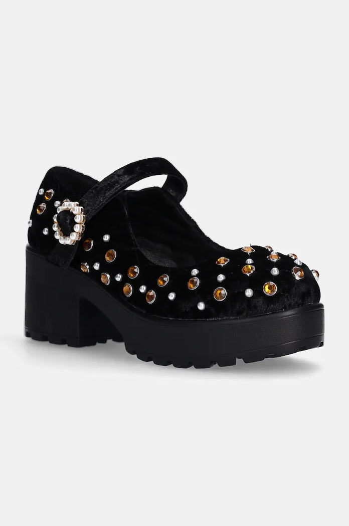 Koi Footwear czółenka słupek czarny ND124