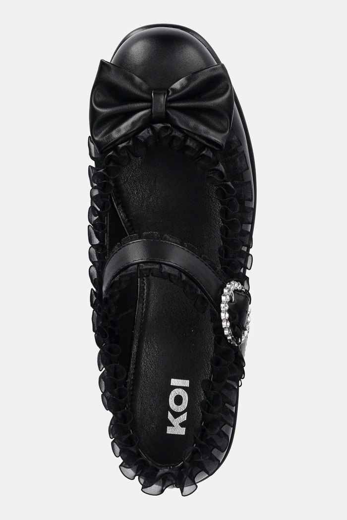 Koi Footwear pantofi cu toc negru ND682