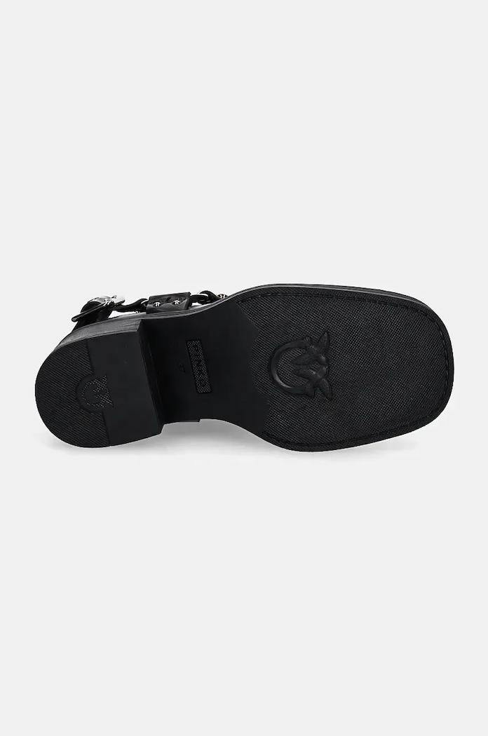 Pinko botki skórzane Alys SD0155.P056.Z99 czarny