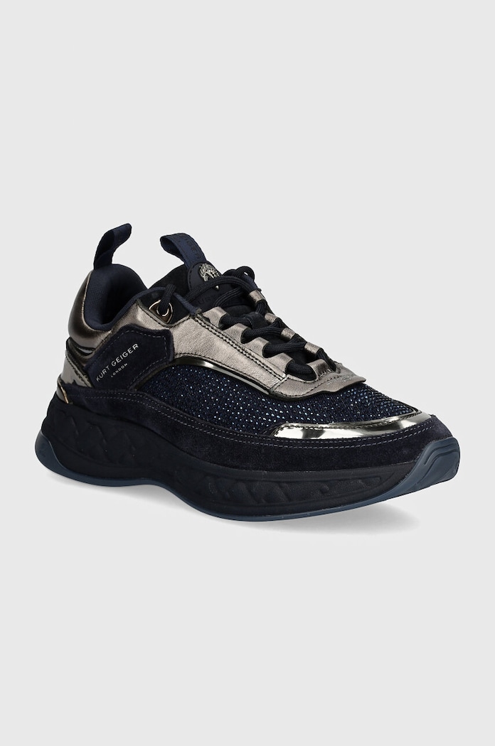 Kurt Geiger London sneakersy Kensington C Sneaker skóra zamszowa granatowy 2638185609.BLUEDRKC