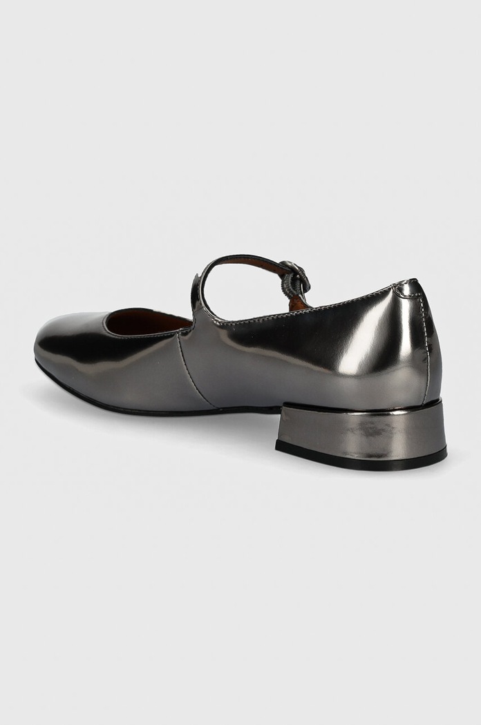 Boty Kožené baleríny Kurt Geiger London Regent Low Mary Jane 1292664109.GUNMETAL stříbrná