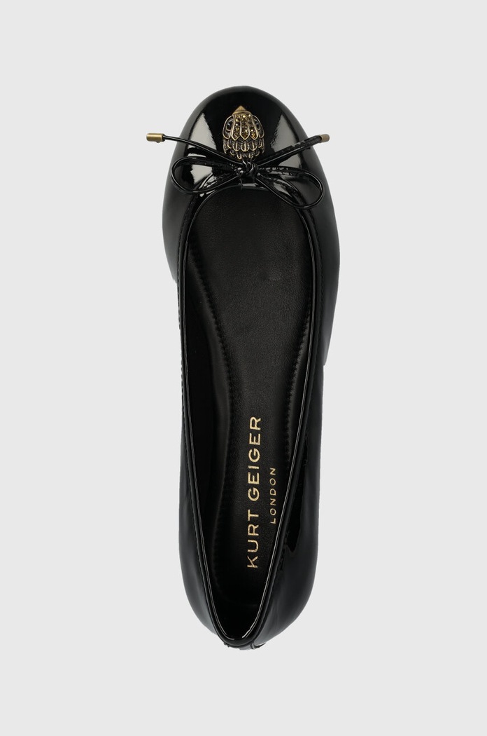 Kožené baleríny Kurt Geiger London Eagle Ballerina černá 9790600319.BLACK