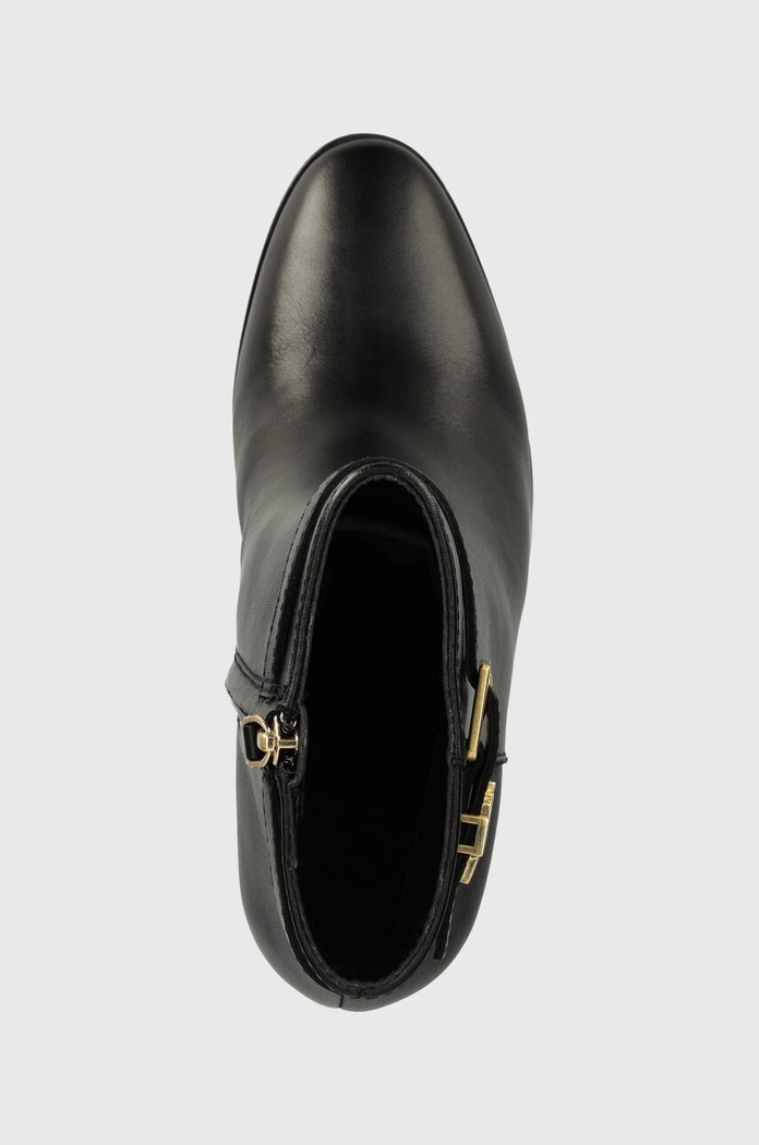 Δερμάτινες μπότες Lauren Ralph Lauren Bailey μαύρο 802937808001.001