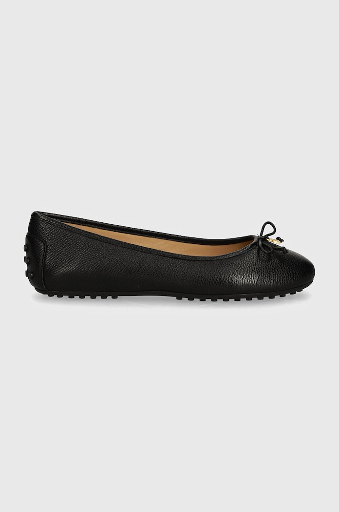 Lauren Ralph Lauren ballerine in pelle Jayna Driver 802942766001.001 nero AW24