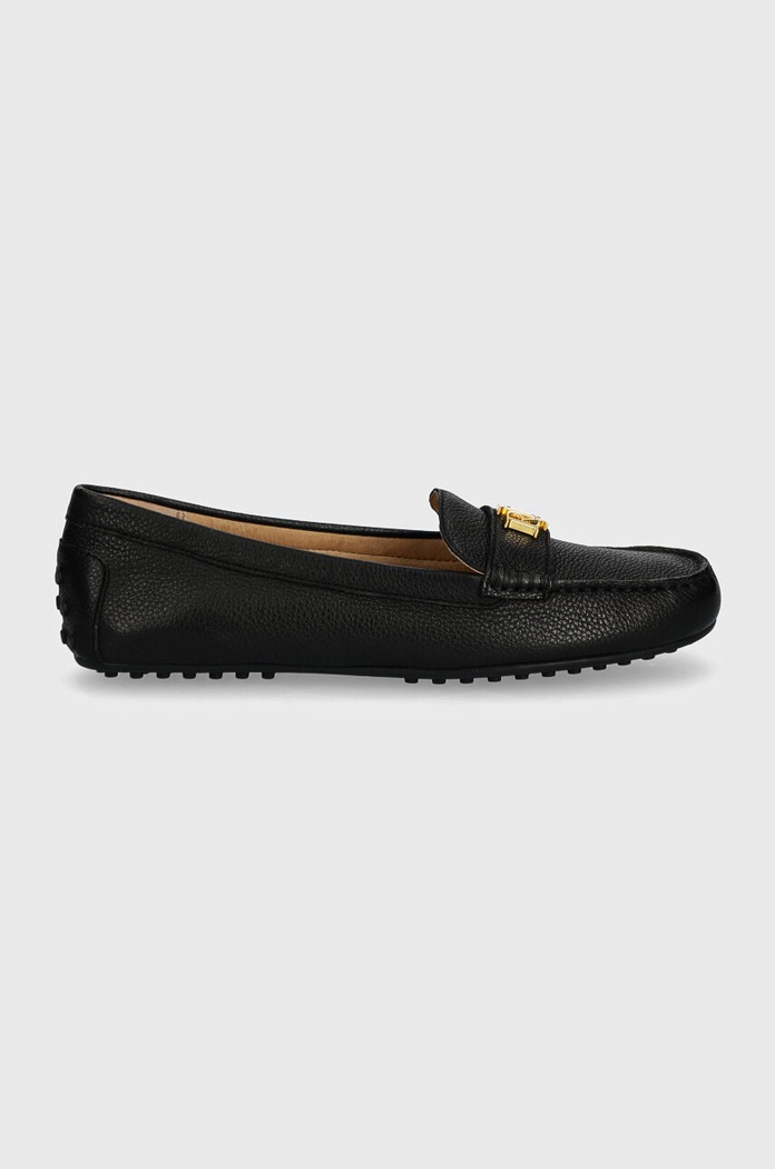 Kožené mokasíny Lauren Ralph Lauren Barnsbury 802942768001.001 černá AW25
