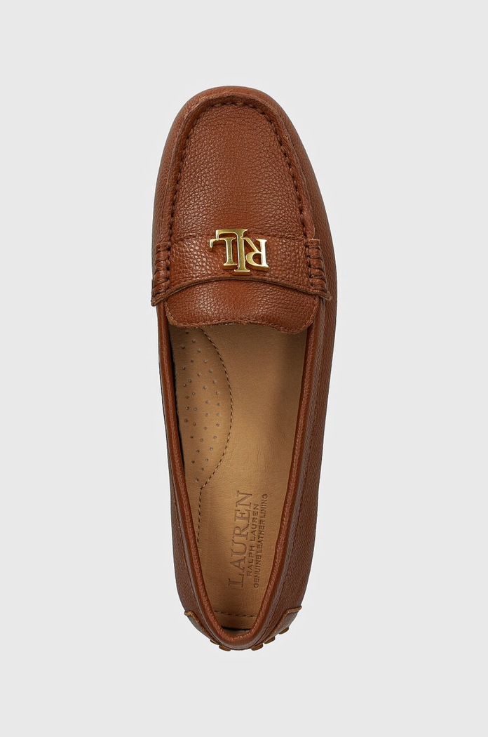 Kožené mokasíny Lauren Ralph Lauren Barnsbury hnědá 802942768002.200