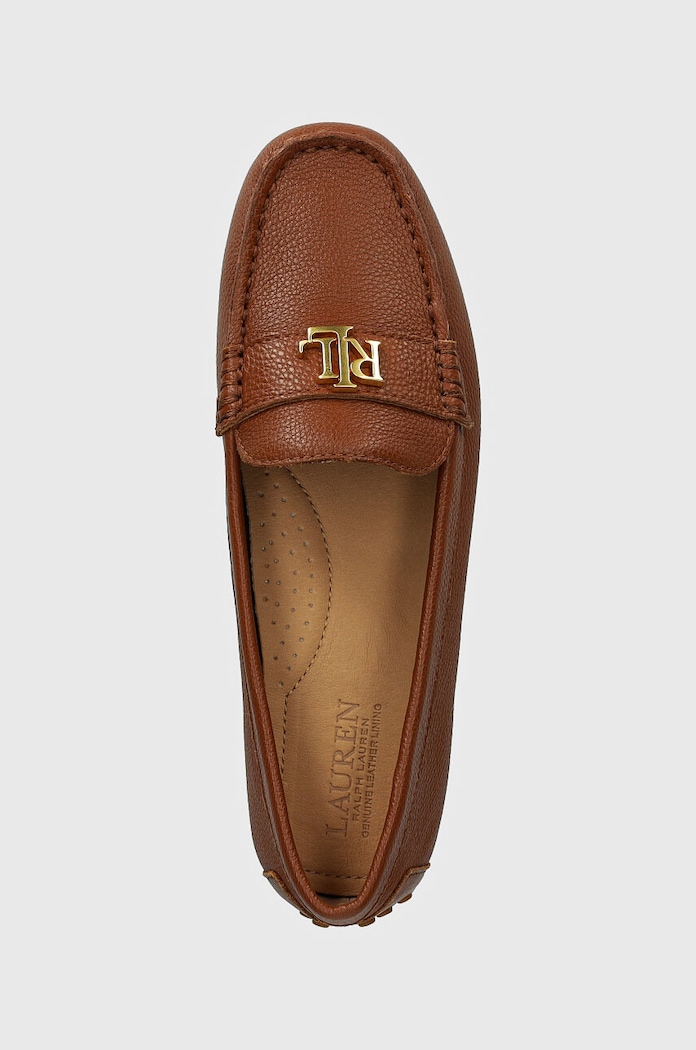 Kožené mokasíny Lauren Ralph Lauren Barnsbury hnědá 802942768002.200