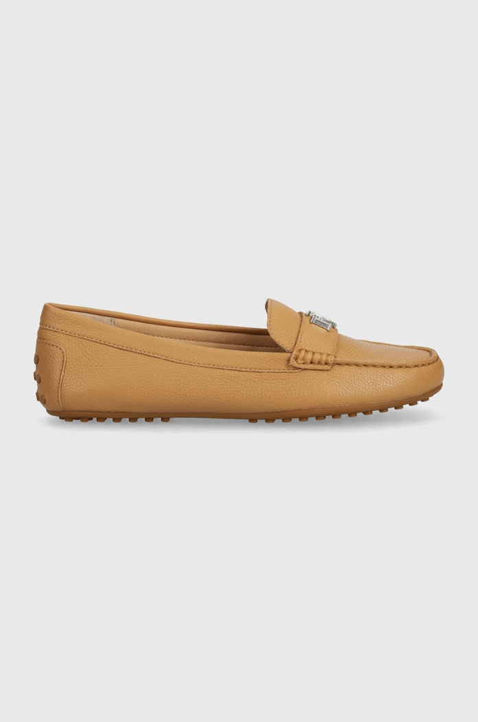 Lauren Ralph Lauren mokasyny skórzane Barnsbury 802942768010.260 beżowy AW24