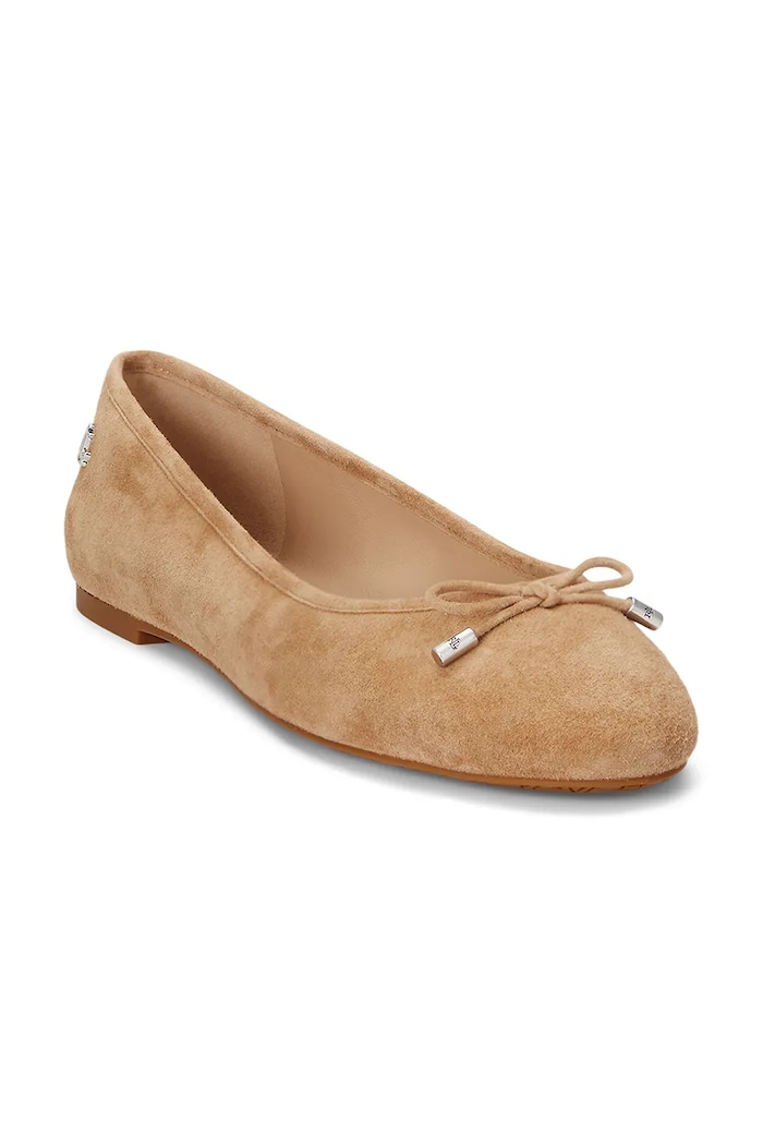 Замшеві балетки Lauren Ralph Lauren Jayna 802943066001.260 бежевий AW25