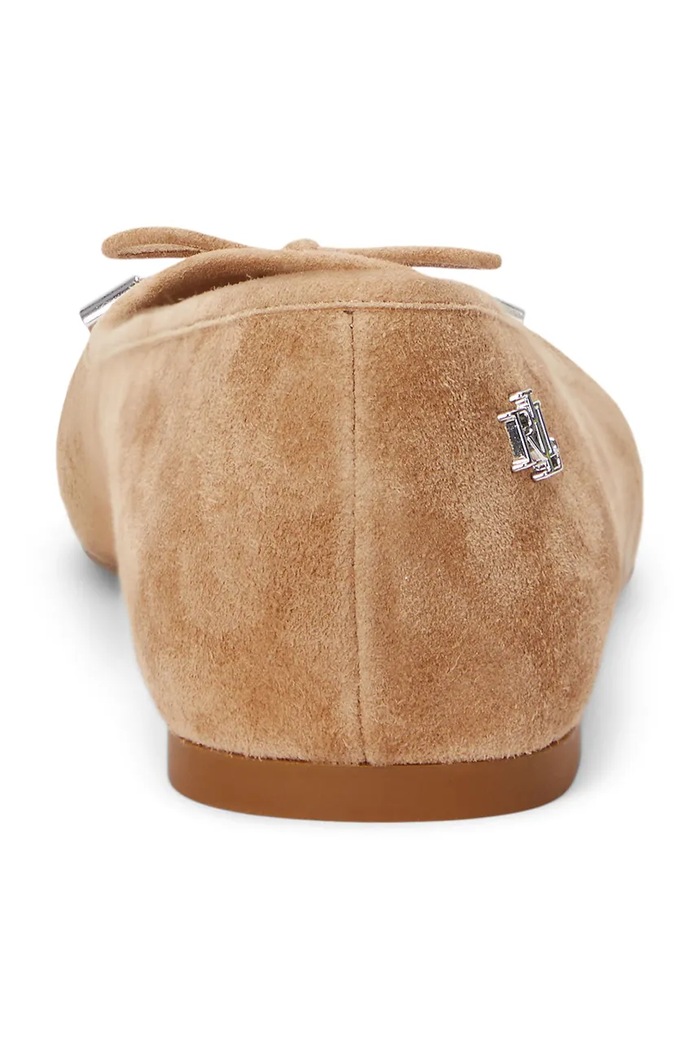 Замшеві балетки Lauren Ralph Lauren Jayna бежевий 802943066001.260