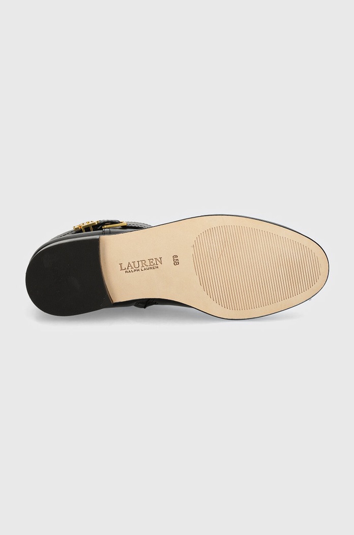 Lauren Ralph Lauren stivaletti alla caviglia in pelle Brooke 802946807001.001 nero