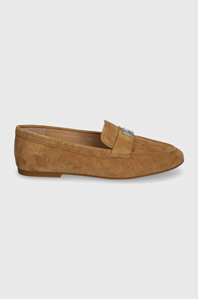 Lauren Ralph Lauren mokasyny zamszowe Averi III 802946809001.260 beżowy AW24