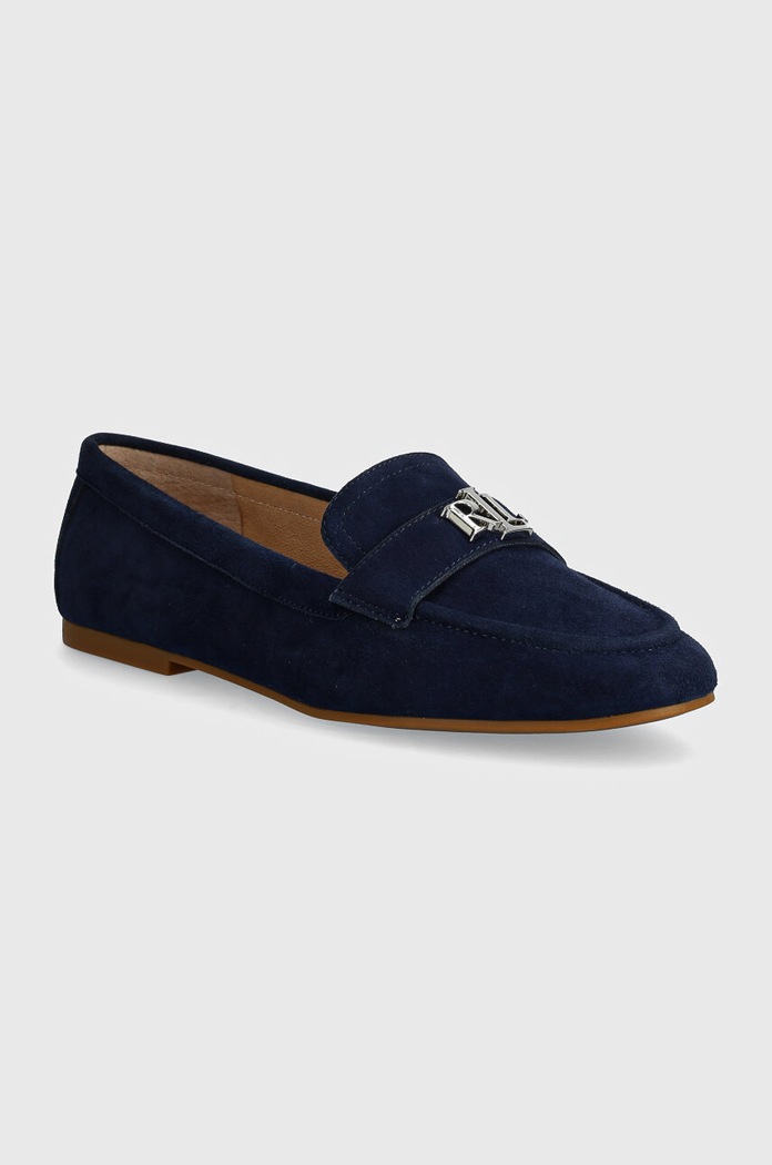 Semišové mokasíny Lauren Ralph Lauren Averi III semišová kůže námořnická modř 802946809002.410