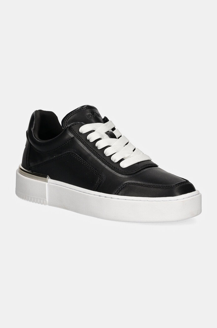 Kožené tenisky Dkny Baylor plochá černá K3491306.BLK