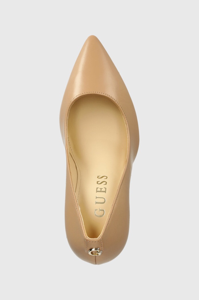 Guess bőr tűsarkú GABBEN bézs FLTGAB.LEA08.BEIGE