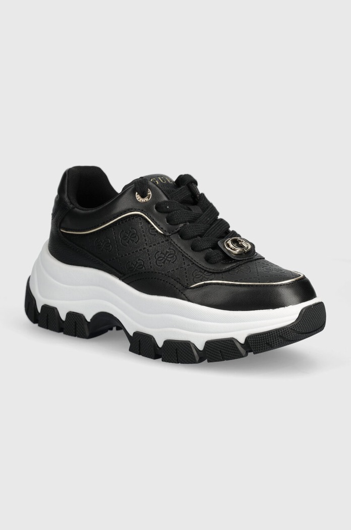 Tenisky Guess BERRETT textilný čierna FLTBER.ELE12.BLACK