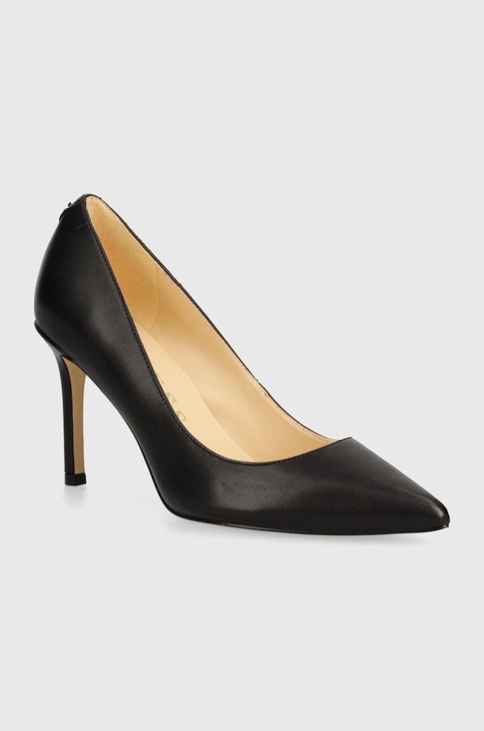Guess szpilki skórzane DABBEY szpilka czarny FLTDAB.LEA08.BLACK