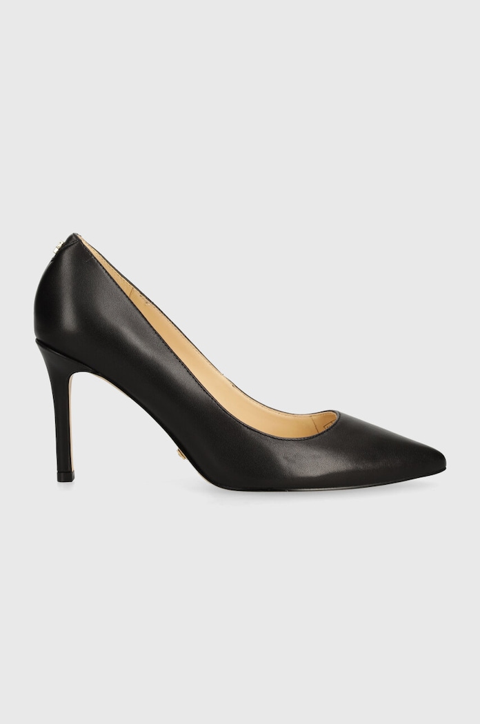 Guess szpilki skórzane DABBEY FLTDAB.LEA08.BLACK czarny AW24